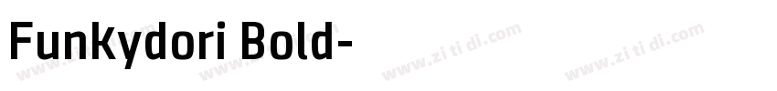 Funkydori Bold字体转换